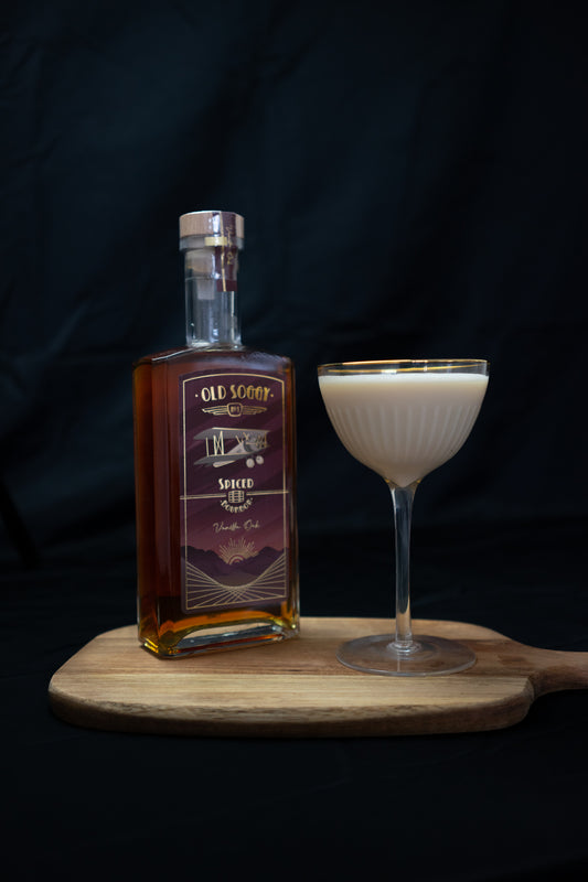 White Pumpkin Cocktail - der perfekte Cocktail zu Halloween | Old Soggy Spiced Bourbon Vanilla Oak