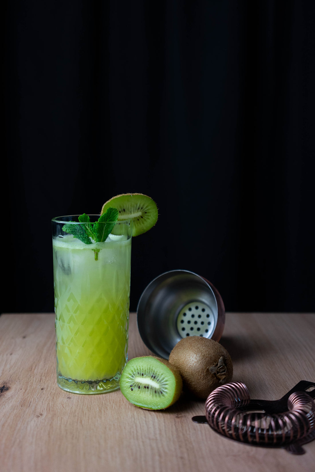 Kiwi Lime Smash | Old Soggy Spiced Bourbon Vanilla Oak