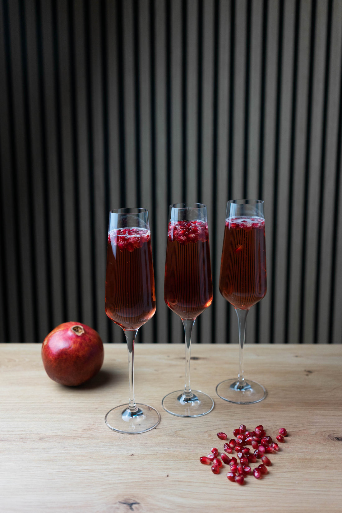 Sekt-Cocktail mit Spiced Bourbon und Granatapfel | Old Soggy Spiced Bourbon Vanilla Oak