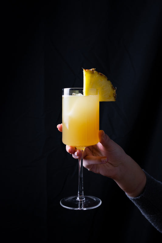 Spicy Pineapple Coconut Cocktail | Old Soggy Spiced Bourbon Vanilla Oak