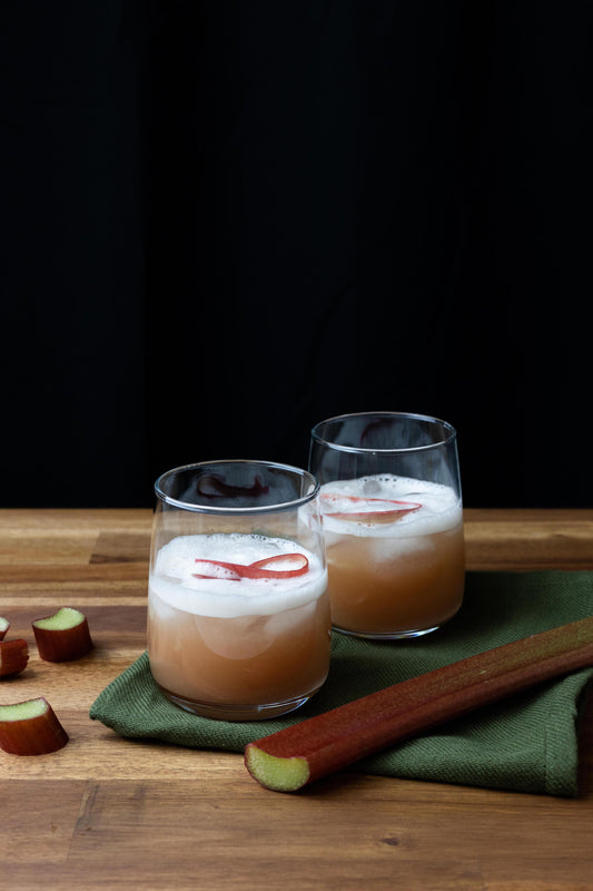 Rhabarber Bourbon Sour | Old Soggy Spiced Bourbon Whiskey