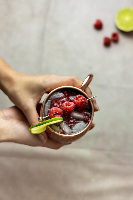 Raspberry Bourbon Mule | Old Soggy Spiced Bourbon Whiskey