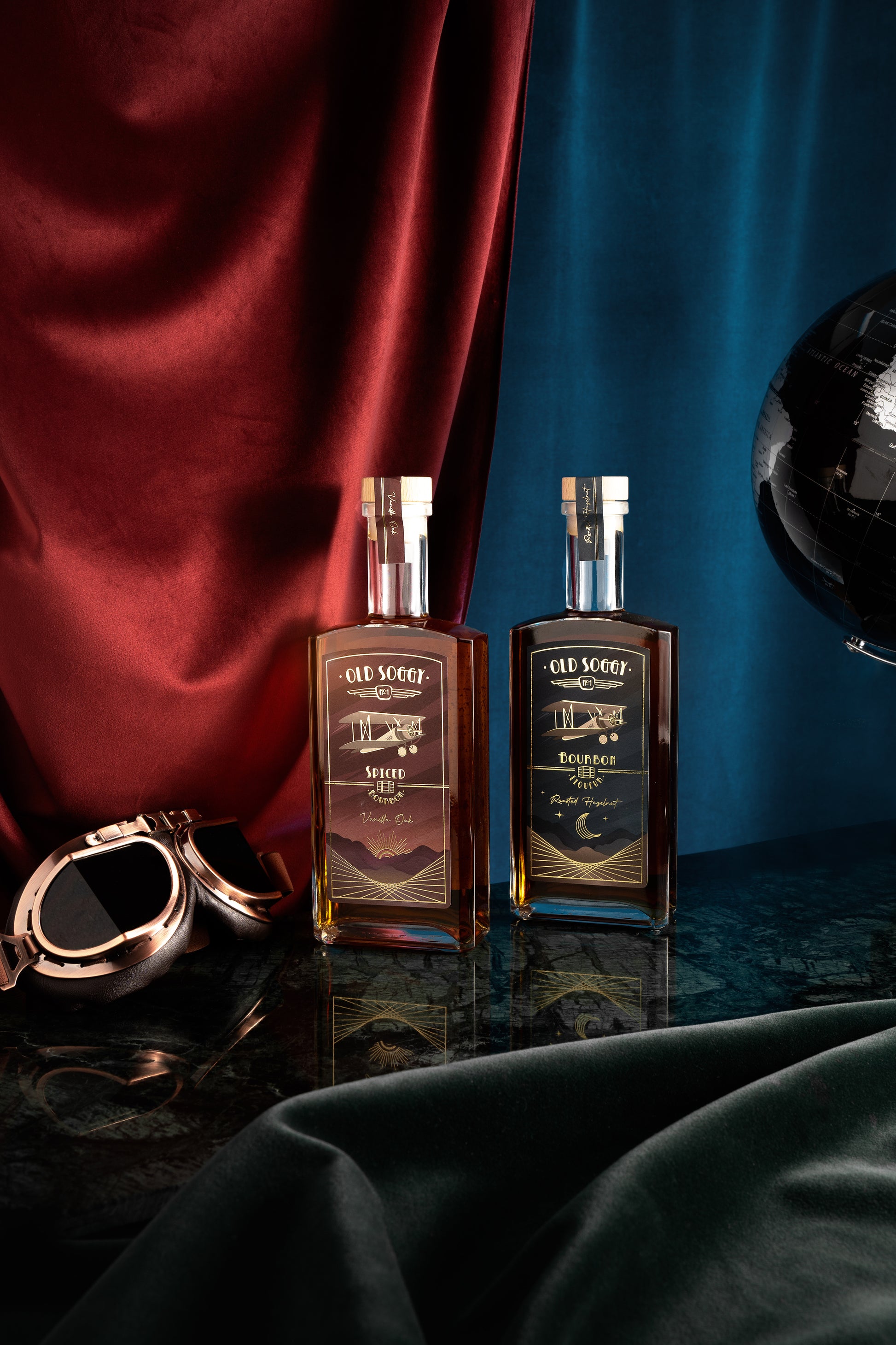 Old Soggy Paket: Bourbon Liqueur und Spiced Bourbon