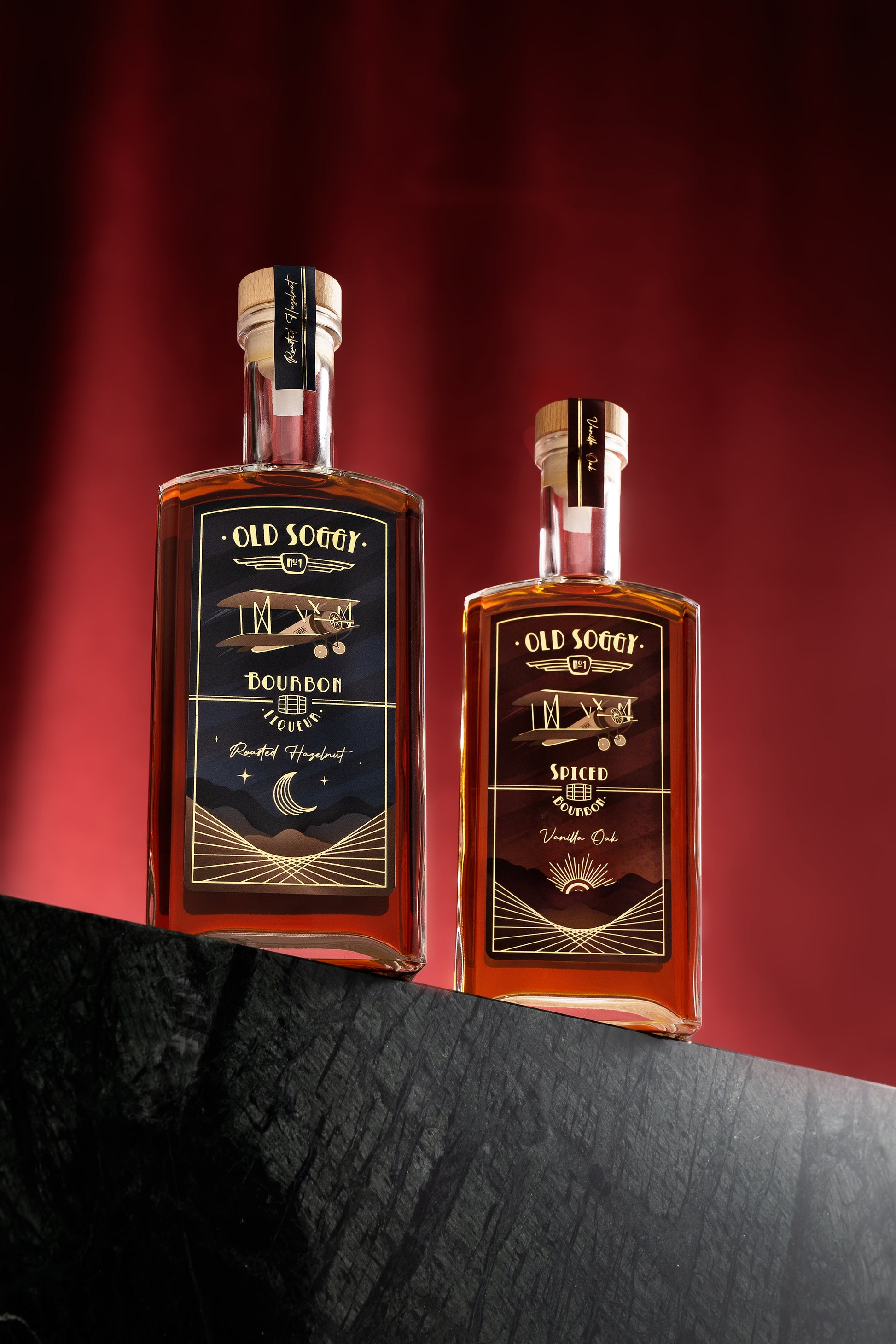 Old Soggy Paket: Bourbon Liqueur und Spiced Bourbon