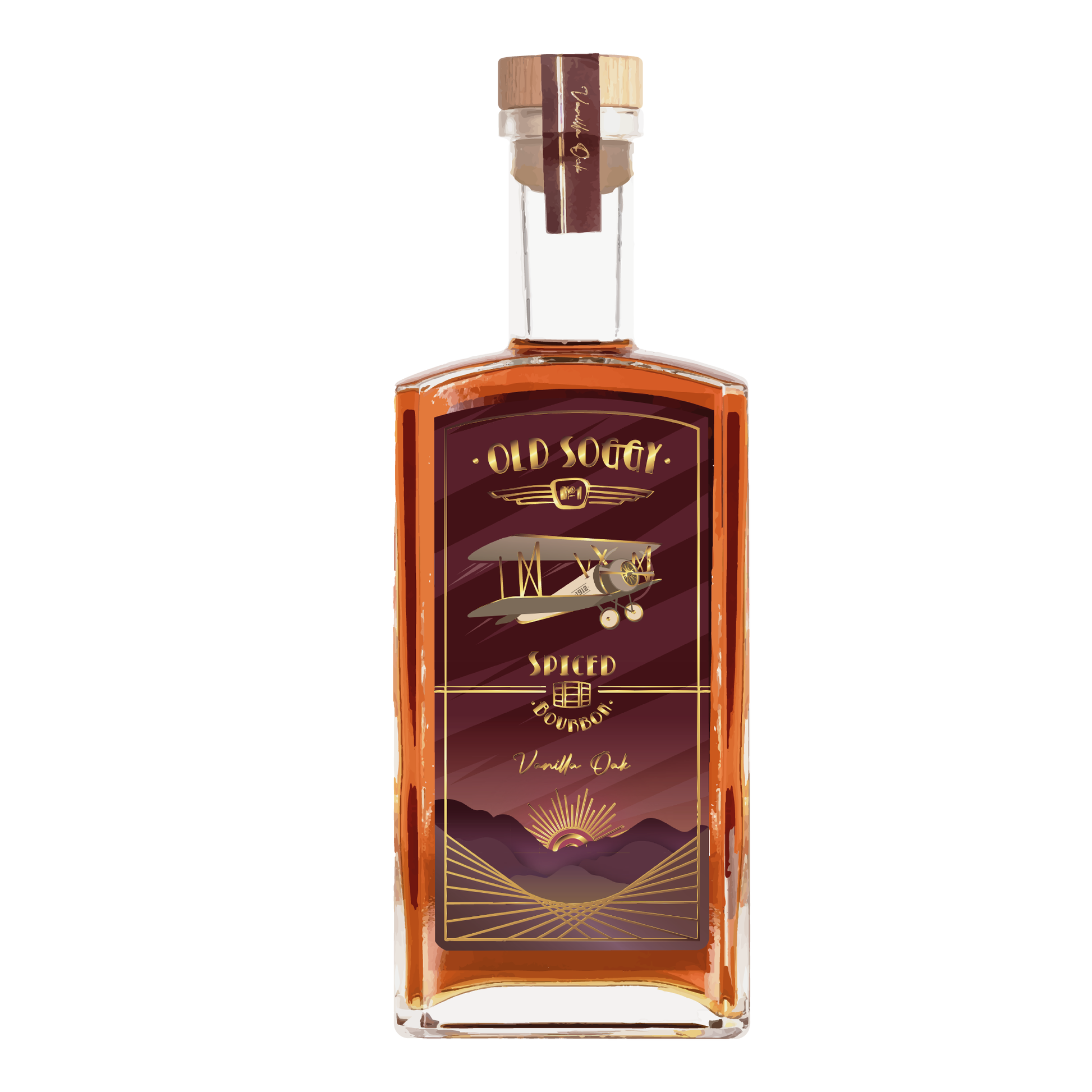 Old Soggy No.1 Spiced Bourbon Vanilla Oak Foto Flasche